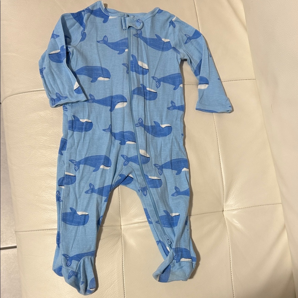 Carter's Blue Whale Pattern Footie